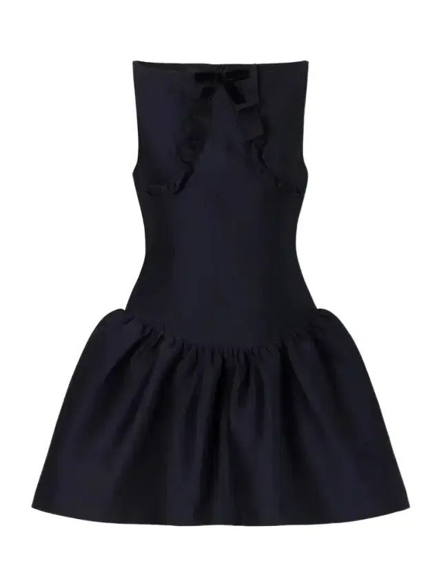 SHUSHU/TONG Bow-detail Ruffled Gathered Cady Mini Dress