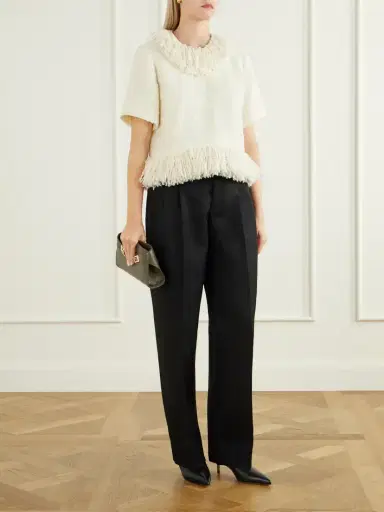 LIBEROWE Fringed Wool-blend Tweed Top | Thumbnail 2 LIBEROWE Fringed Wool-blend Tweed Top | Thumbnail 2