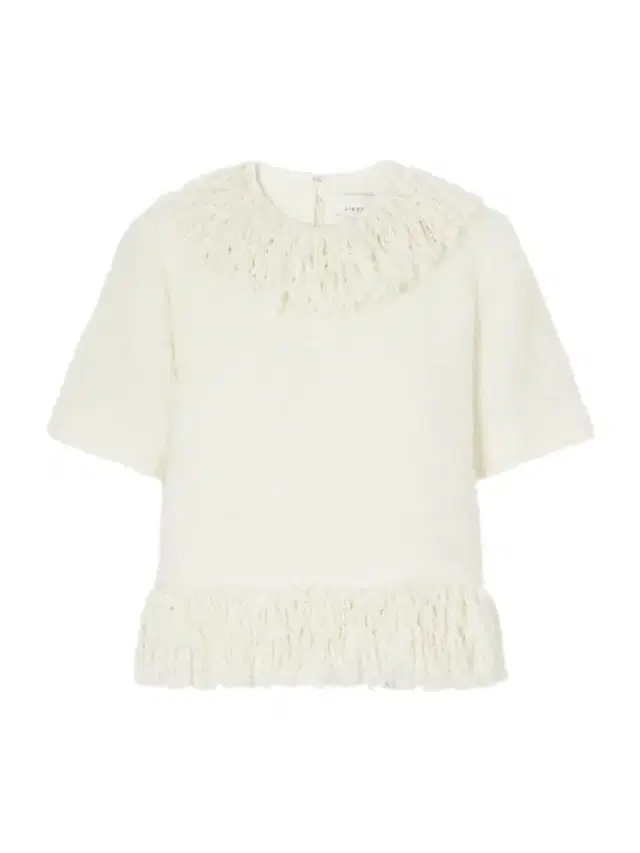 LIBEROWE Fringed Wool-blend Tweed Top