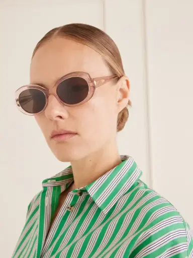 Loewe Oval Slim Oval-frame Acetate Sunglasses | Thumbnail 2