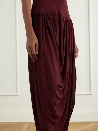 Brandon Maxwell The Mila One-shoulder Draped Jersey Maxi Dress | Thumbnail 4