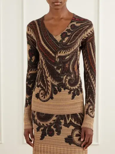Etro Paisley Printed Knit Sweater | Thumbnail 3