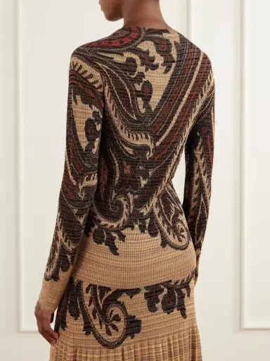 Etro Paisley Printed Knit Sweater | Thumbnail 4