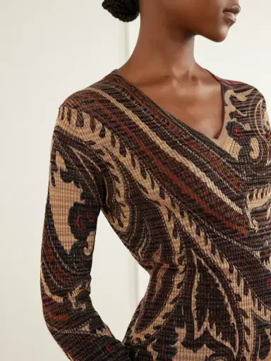 Etro Paisley Printed Knit Sweater | Thumbnail 5