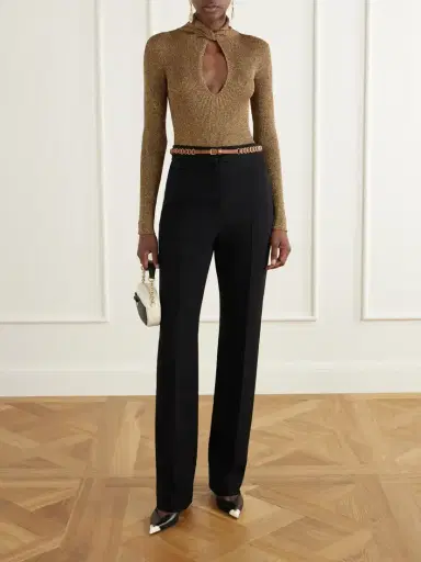Valentino Garavani Knotted Lurex Bodysuit | Thumbnail 2 Valentino Garavani Knotted Lurex Bodysuit | Thumbnail 2
