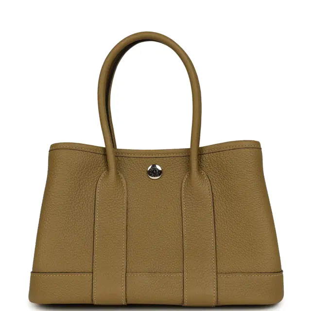 Hermes Garden Party Neo 23 Dune Negonda Palladium Hardware