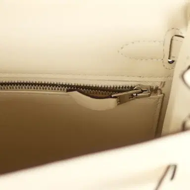 HERMÈS Hermes Kelly Retourne 25 "In & Out" Nata Swift Palladium Hardware | Thumbnail 9 HERMÈS Hermes Kelly Retourne 25 "In & Out" Nata Swift Palladium Hardware | Thumbnail 9
