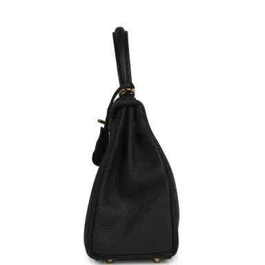 HERMÈS Hermes Kelly Retourne 25 Black Togo Gold Hardware | Thumbnail 4 HERMÈS Hermes Kelly Retourne 25 Black Togo Gold Hardware | Thumbnail 4