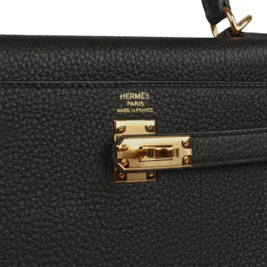 HERMÈS Hermes Kelly Retourne 25 Black Togo Gold Hardware | Thumbnail 7 HERMÈS Hermes Kelly Retourne 25 Black Togo Gold Hardware | Thumbnail 7
