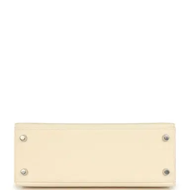 HERMÈS Hermes Kelly Sellier 25 Nata Verso Epsom Palladium Hardware | Thumbnail 6 HERMÈS Hermes Kelly Sellier 25 Nata Verso Epsom Palladium Hardware | Thumbnail 6