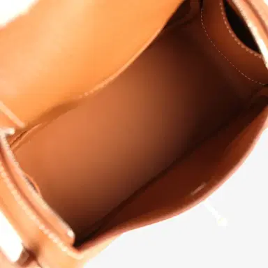 HERMÈS Hermes Mini Lindy II Gold Clemence Palladium Hardware | Thumbnail 9 HERMÈS Hermes Mini Lindy II Gold Clemence Palladium Hardware | Thumbnail 9