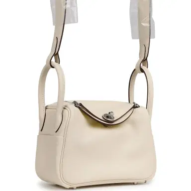 HERMÈS Hermes Mini Lindy Nata Verso Swift Palladium Hardware | Thumbnail 2