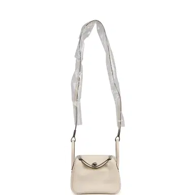 HERMÈS Hermes Mini Lindy Nata Verso Swift Palladium Hardware | Thumbnail 6