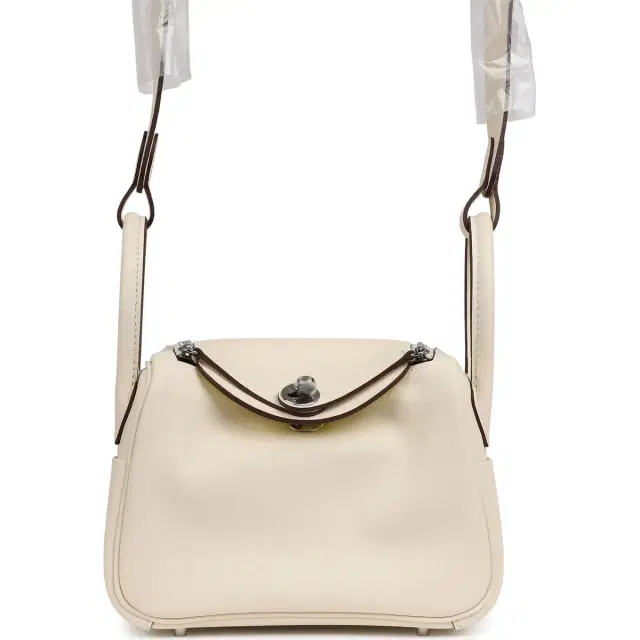 HERMÈS Hermes Mini Lindy Nata Verso Swift Palladium Hardware