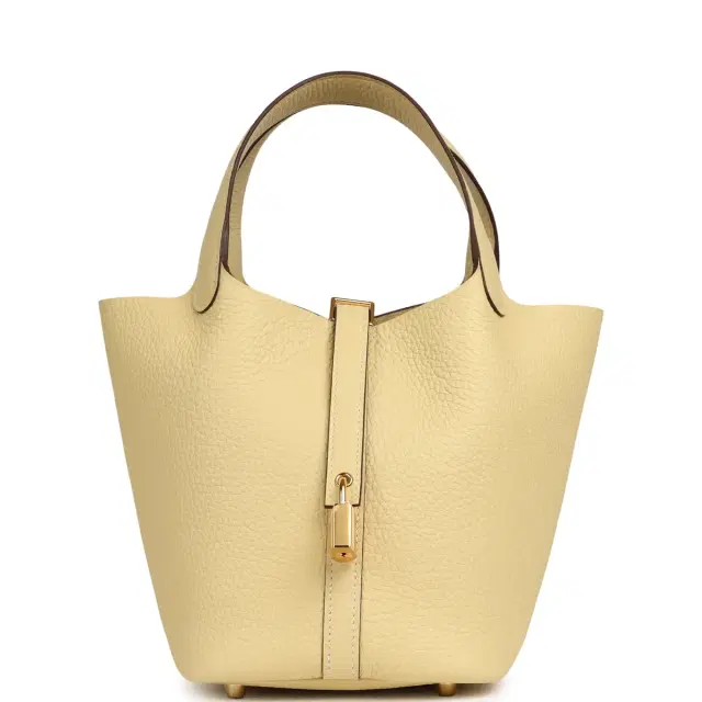 HERMÈS Hermes Picotin Lock 18 Vanille Clemence Gold Hardware