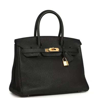 HERMÈS Pre-owned Hermes Birkin 30 Black Togo Gold Hardware | Thumbnail 2 HERMÈS Pre-owned Hermes Birkin 30 Black Togo Gold Hardware | Thumbnail 2
