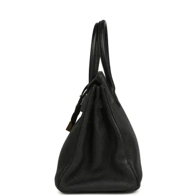 HERMÈS Pre-owned Hermes Birkin 30 Black Togo Gold Hardware | Thumbnail 3 HERMÈS Pre-owned Hermes Birkin 30 Black Togo Gold Hardware | Thumbnail 3