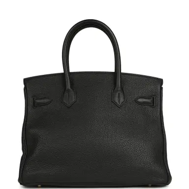 HERMÈS Pre-owned Hermes Birkin 30 Black Togo Gold Hardware | Thumbnail 4 HERMÈS Pre-owned Hermes Birkin 30 Black Togo Gold Hardware | Thumbnail 4