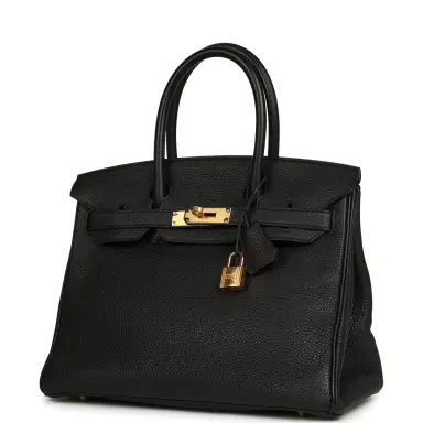 HERMÈS Pre-owned Hermes Birkin 30 Black Togo Gold Hardware | Thumbnail 5 HERMÈS Pre-owned Hermes Birkin 30 Black Togo Gold Hardware | Thumbnail 5