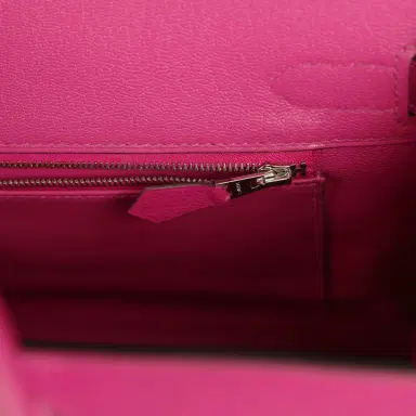HERMÈS Pre-owned Hermes Birkin 30 Rose Pourpre Epsom Palladium Hardware | Thumbnail 8
