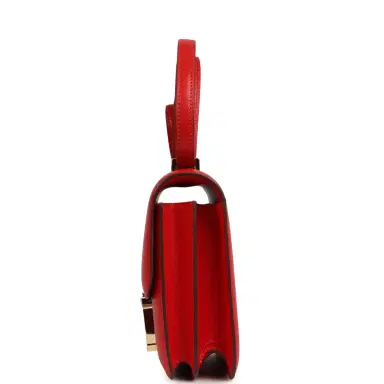 HERMÈS Pre-owned Hermes Constance 18 Rouge De Couer Chevre Mysore Permabrass Hardware | Thumbnail 4 HERMÈS Pre-owned Hermes Constance 18 Rouge De Couer Chevre Mysore Permabrass Hardware | Thumbnail 4