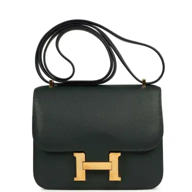 HERMÈS Pre-owned Hermes Constance 18 Vert Anglais Chevre Mysore Gold Hardware | Thumbnail 1 HERMÈS Pre-owned Hermes Constance 18 Vert Anglais Chevre Mysore Gold Hardware | Thumbnail 1