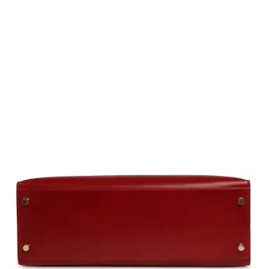 HERMÈS Vintage Hermes Kelly Sellier 32 Rouge Vif Box Gold Hardware | Thumbnail 6 HERMÈS Vintage Hermes Kelly Sellier 32 Rouge Vif Box Gold Hardware | Thumbnail 6