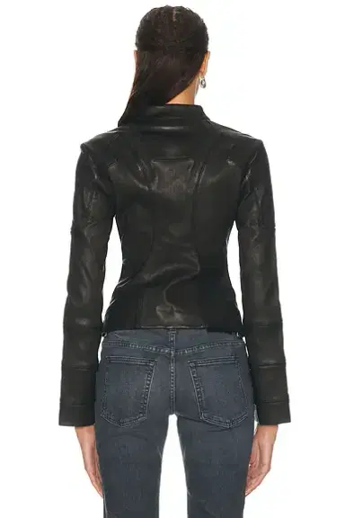 Staud Blair Leather Jacket | Thumbnail 3