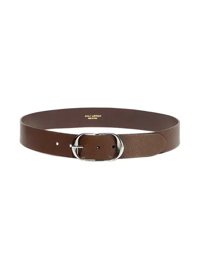 Nili Lotan Women's Nili Leather Belt - Chestnut