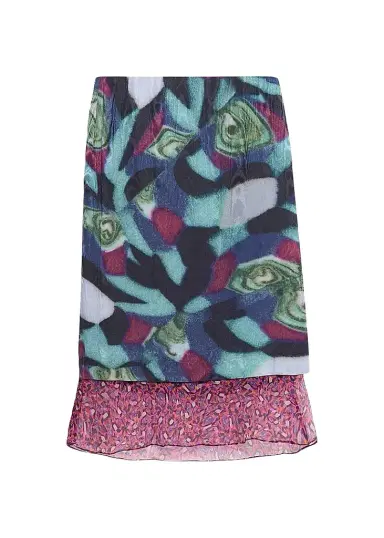 Dries Van Noten Women's Sorai Silk-Blend Midi Skirt | Thumbnail 1 Dries Van Noten Women's Sorai Silk-Blend Midi Skirt | Thumbnail 1