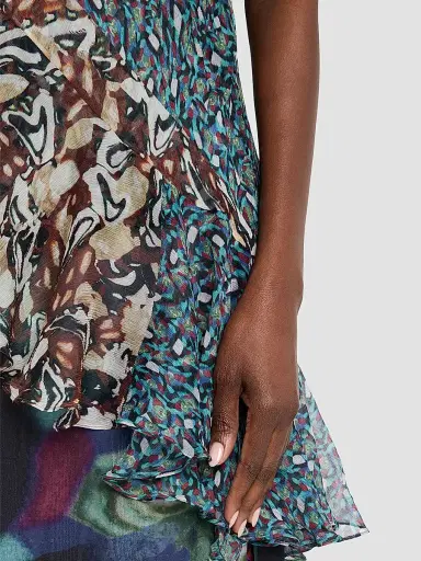 Dries Van Noten Women's Crisanna Printed Silk Asymmetric Top | Thumbnail 5 Dries Van Noten Women's Crisanna Printed Silk Asymmetric Top | Thumbnail 5