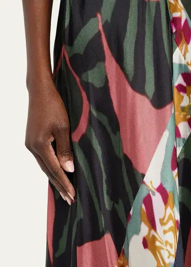 Dries Van Noten Women's Dibelle Printed A-Line Midi Dress | Thumbnail 5 Dries Van Noten Women's Dibelle Printed A-Line Midi Dress | Thumbnail 5