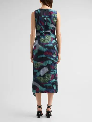 Dries Van Noten Women's Dropps Abstract-Print Sleeveless Midi Dress | Thumbnail 3 Dries Van Noten Women's Dropps Abstract-Print Sleeveless Midi Dress | Thumbnail 3
