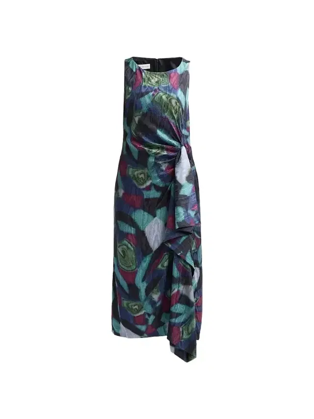 Dries Van Noten Women's Dropps Abstract-Print Sleeveless Midi Dress