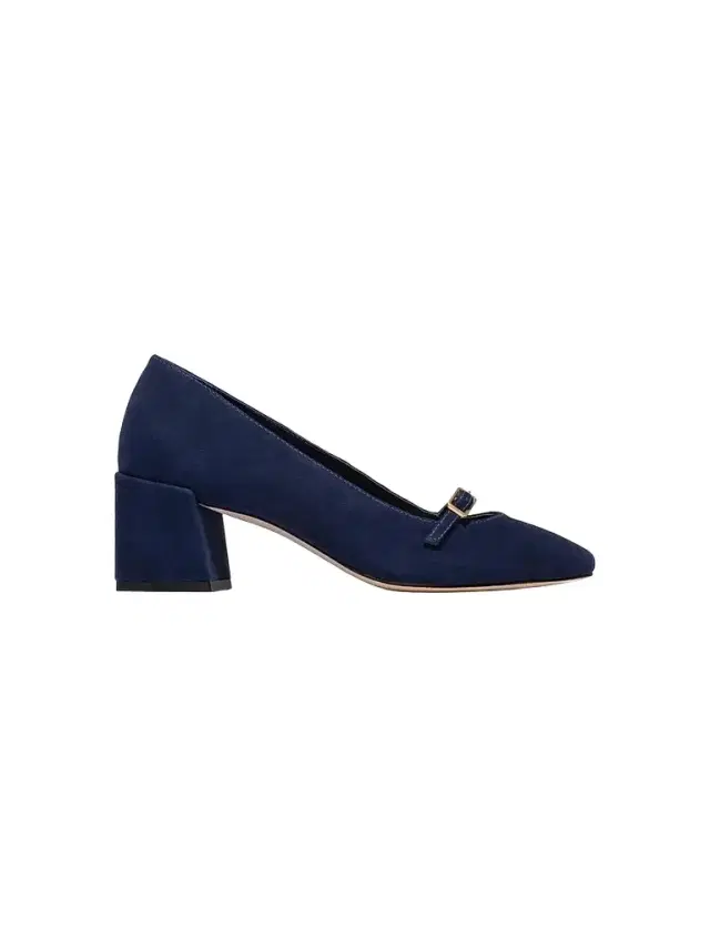 Bernardo Women's Amelie Block Heel Mary Jane Pumps - Dark Navy