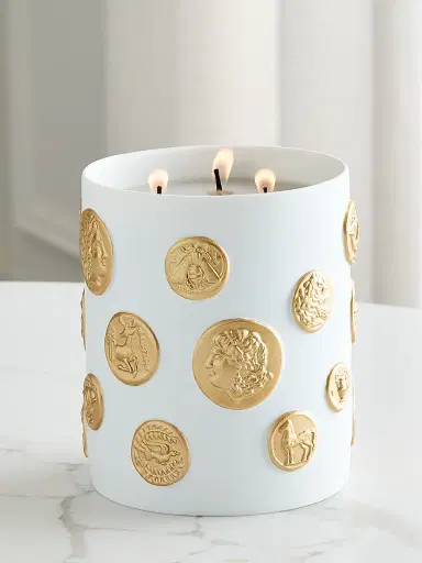 L'Objet Medaille 3-Wick Candle - White Gold | Thumbnail 3 L'Objet Medaille 3-Wick Candle - White Gold | Thumbnail 3