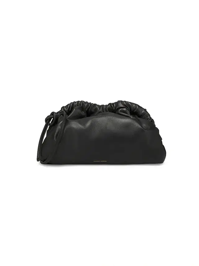 MANSUR GAVRIEL Women's Cloud Mini Leather Clutch - Black Flame