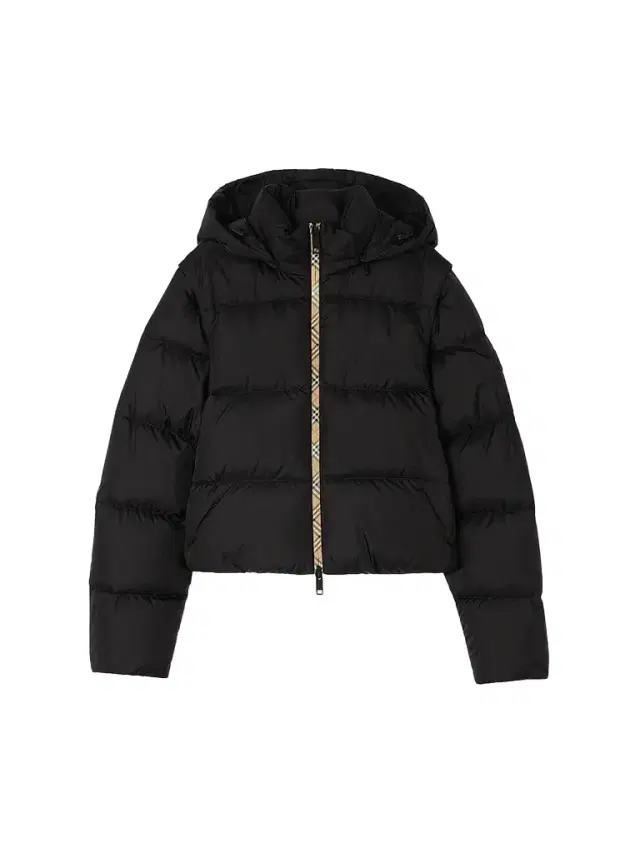 Burberry Women's Langdale Hooded Convertible Puffer Jacket - Black