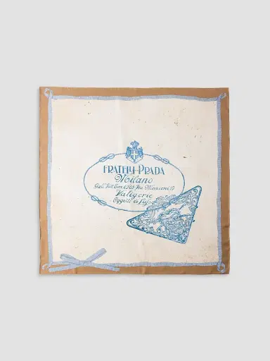 Prada Women's Printed Silk Twill Scarf | Thumbnail 2