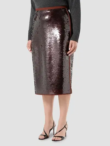 Marina Rinaldi Women's Tulle Skirt with Sequins - Brick Red - Size XXL | Thumbnail 3 Marina Rinaldi Women's Tulle Skirt with Sequins - Brick Red - Size XXL | Thumbnail 3