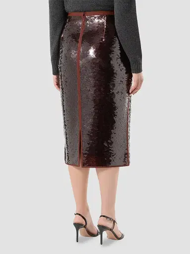 Marina Rinaldi Women's Tulle Skirt with Sequins - Brick Red - Size XXL | Thumbnail 4 Marina Rinaldi Women's Tulle Skirt with Sequins - Brick Red - Size XXL | Thumbnail 4