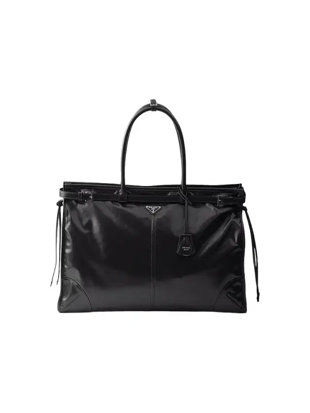 Prada Men's Bonnie Leather Tote Bag - Black