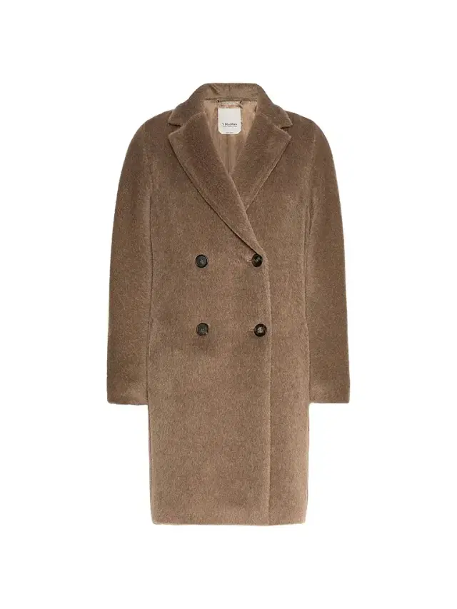 Max Mara Women's Alpaca and Wool Midi Coat - Honey
