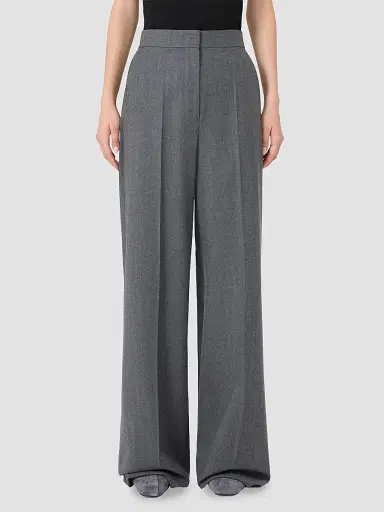 Max Mara Women's High Waisted Wool Trousers | Thumbnail 3 Max Mara Women's High Waisted Wool Trousers | Thumbnail 3