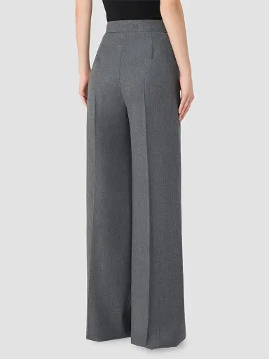 Max Mara Women's High Waisted Wool Trousers | Thumbnail 4 Max Mara Women's High Waisted Wool Trousers | Thumbnail 4