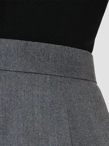 Max Mara Women's High Waisted Wool Trousers | Thumbnail 5 Max Mara Women's High Waisted Wool Trousers | Thumbnail 5