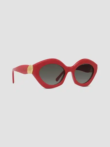 Loewe Women's Coil 53MM Geometric Cat-Eye Sunglasses - Red | Thumbnail 8 Loewe Women's Coil 53MM Geometric Cat-Eye Sunglasses - Red | Thumbnail 8