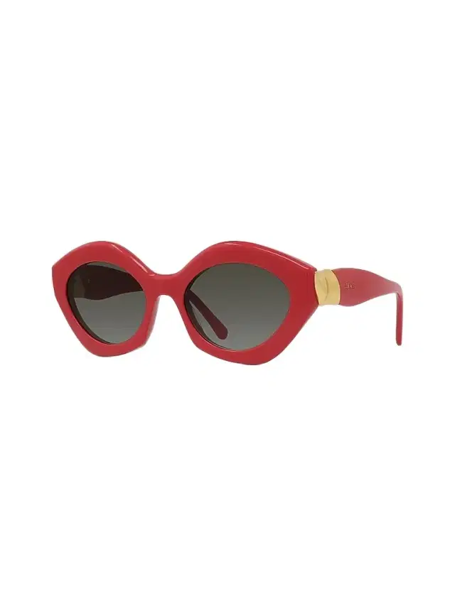 LOEWE Women's Coil 53MM Geometric Cat-Eye Sunglasses - Red