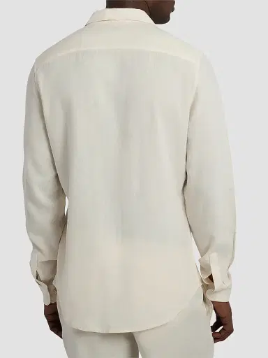 Onia Men's Standard-Fit Linen-Blend Shirt | Thumbnail 3