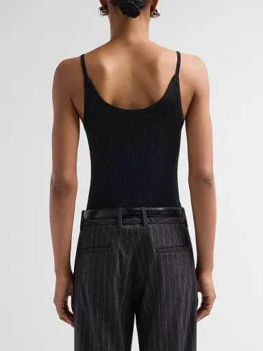 Nili Lotan Women's Aronia Silk Sweater Tank - Black | Thumbnail 3 Nili Lotan Women's Aronia Silk Sweater Tank - Black | Thumbnail 3